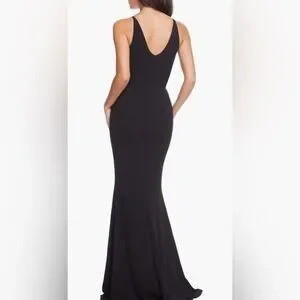 open lace back dress Rent Dress The Population Black Jordan Maxi Dress main image 1